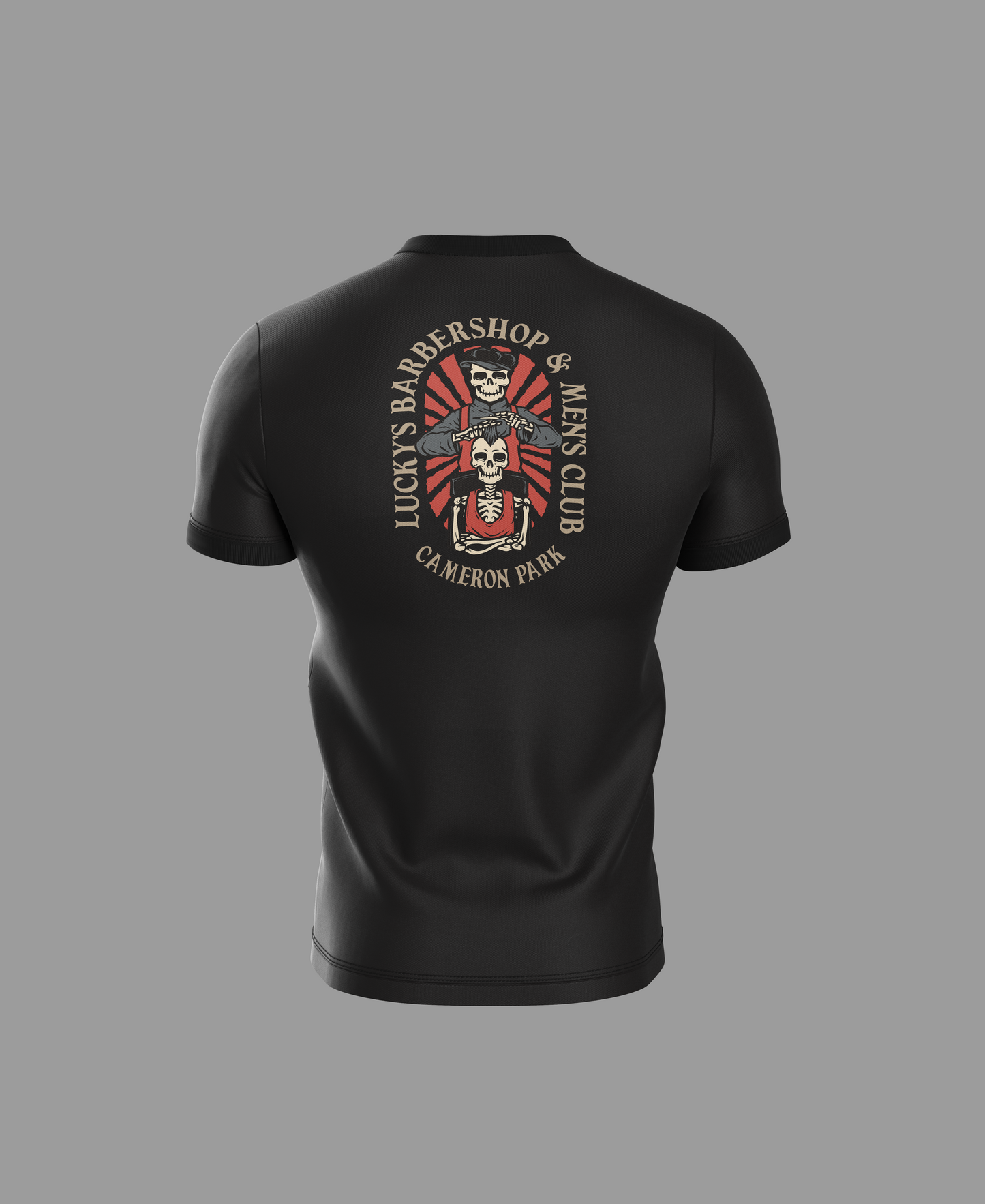 Lucky's Hand-Drawn Barber Tee