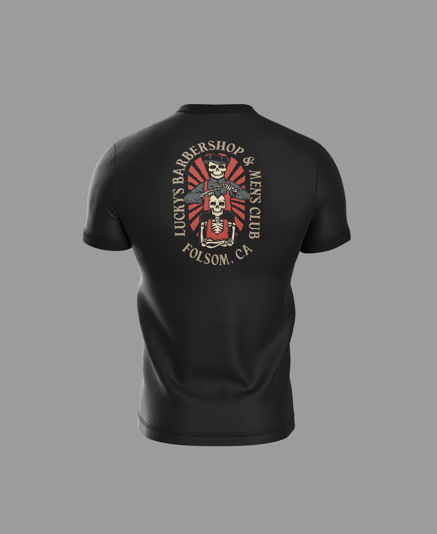 Lucky's Hand-Drawn Barber Tee