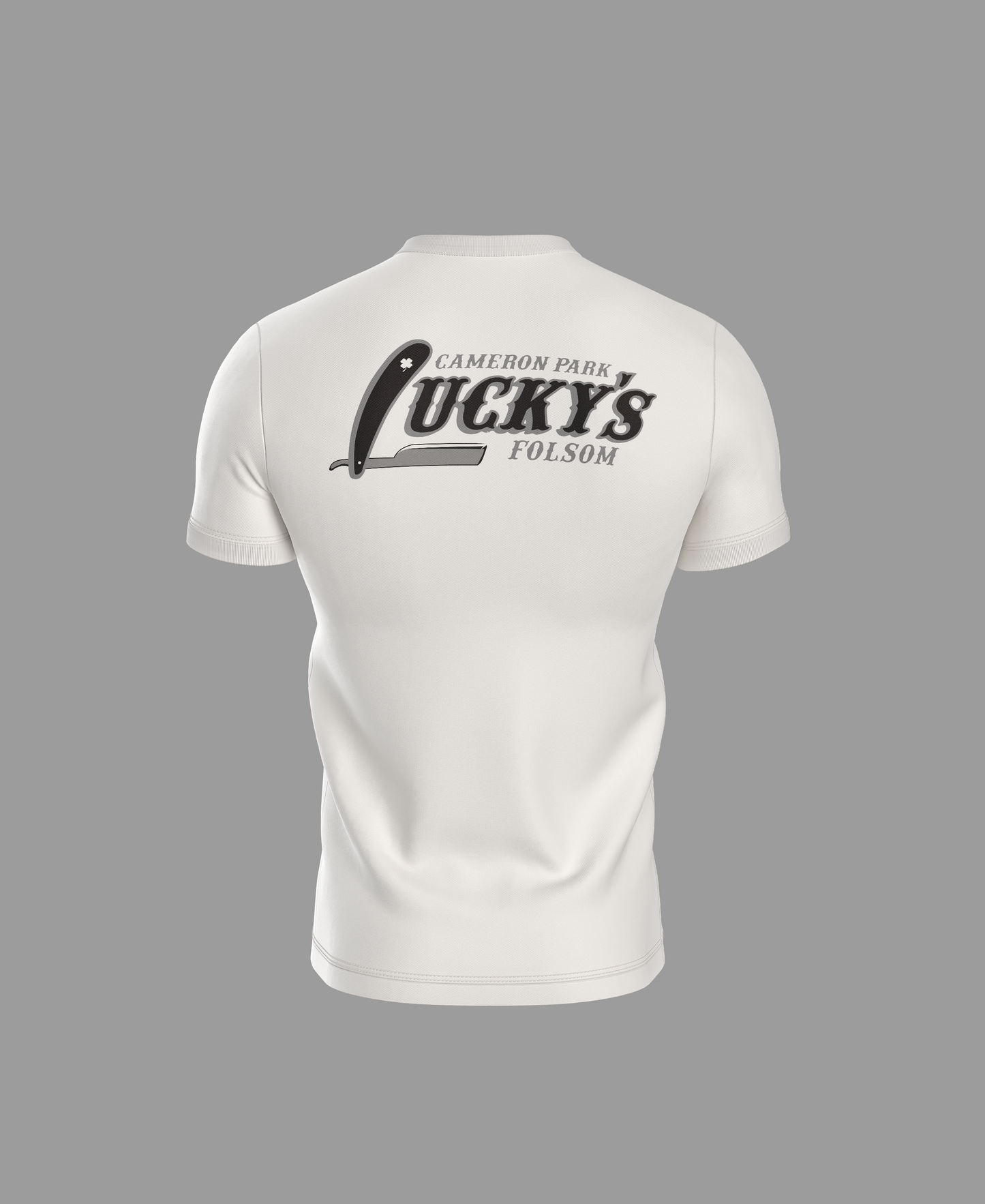 Lucky's Classic Logo Tee | Black & Silver